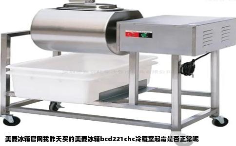 美菱冰箱官网我昨天买的美菱冰箱bcd221chc冷藏室起霜是否正常呢