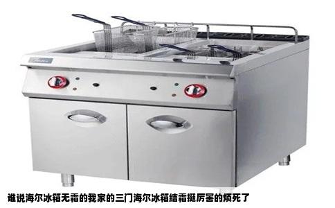 谁说海尔冰箱无霜的我家的三门海尔冰箱结霜挺厉害的烦死了