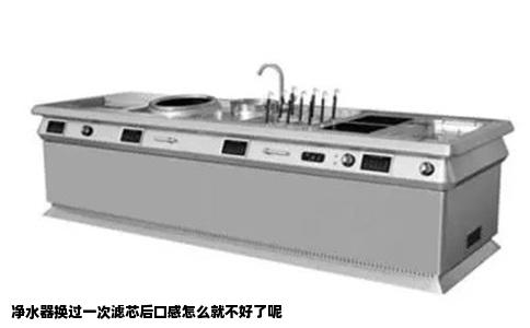 净水器换过一次滤芯后口感怎么就不好了呢