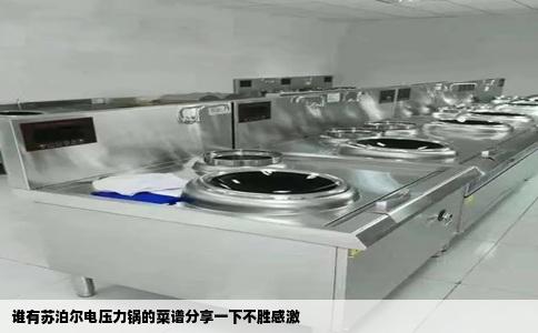 谁有苏泊尔电压力锅的菜谱分享一下不胜感激