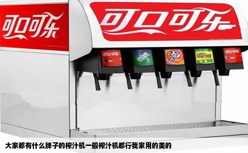 大家都有什么牌子的榨汁机一般榨汁机都行我家用的美的