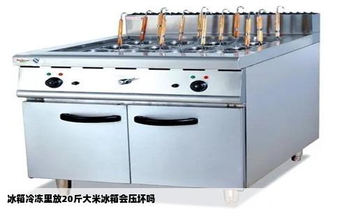 冰箱冷冻里放20斤大米冰箱会压坏吗