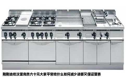 刚刚去吃汉堡竟然六十元大家平常吃什么如何减少进餐又保证营养