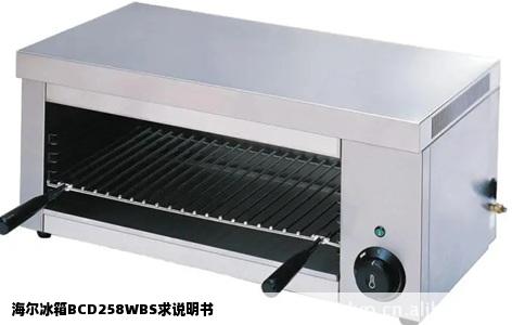 海尔冰箱BCD258WBS求说明书