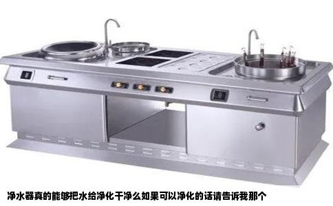 净水器真的能够把水给净化干净么如果可以净化的话请告诉我那个