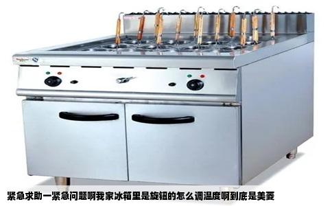 紧急求助一紧急问题啊我家冰箱里是旋钮的怎么调温度啊到底是美菱