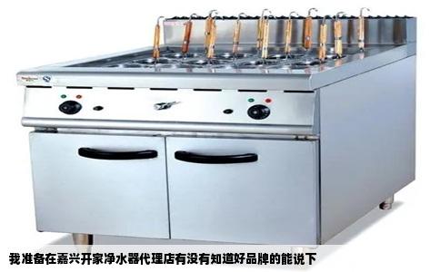 我准备在嘉兴开家净水器代理店有没有知道好品牌的能说下